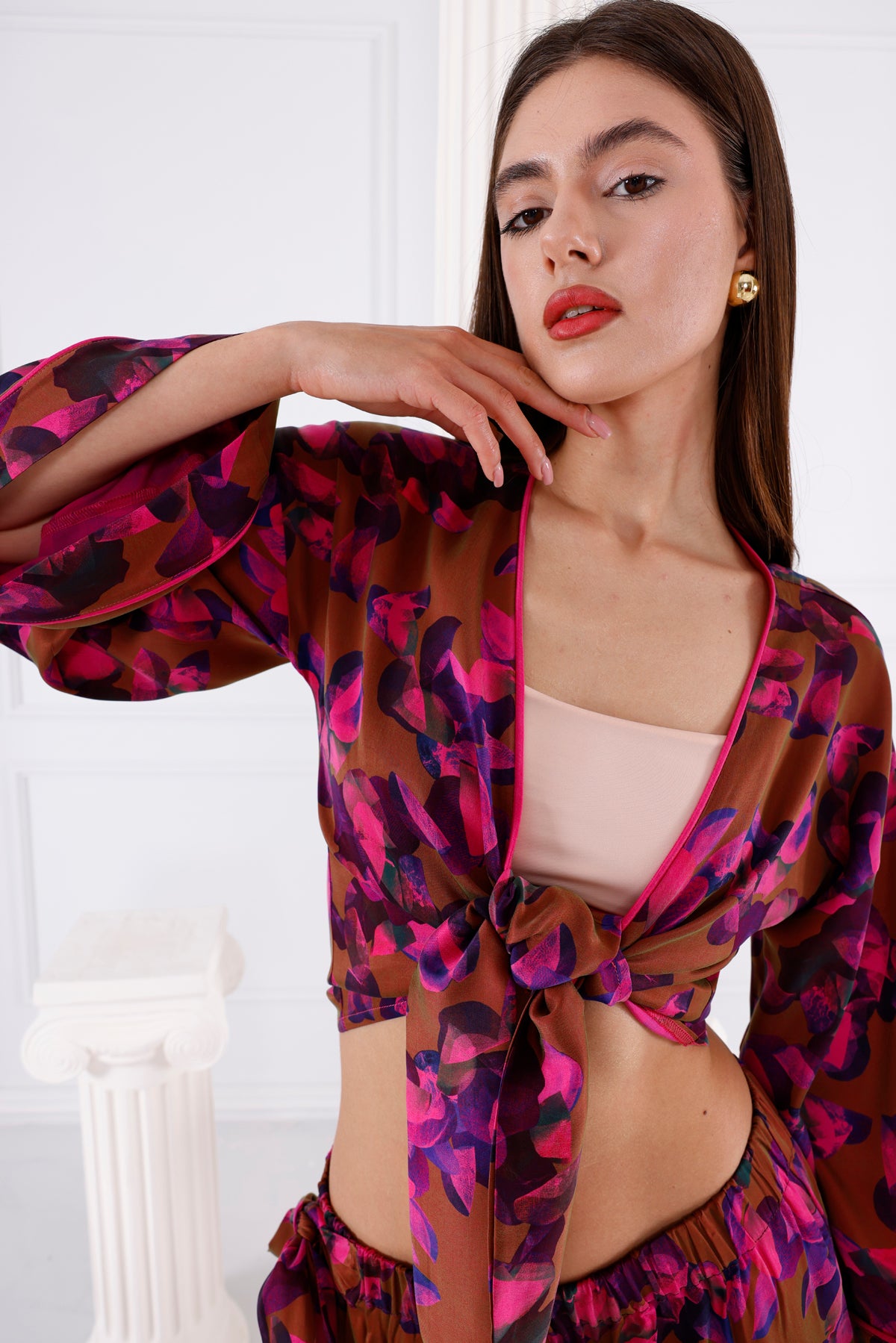 Astrid Vegan İpek CUPRO Cropped