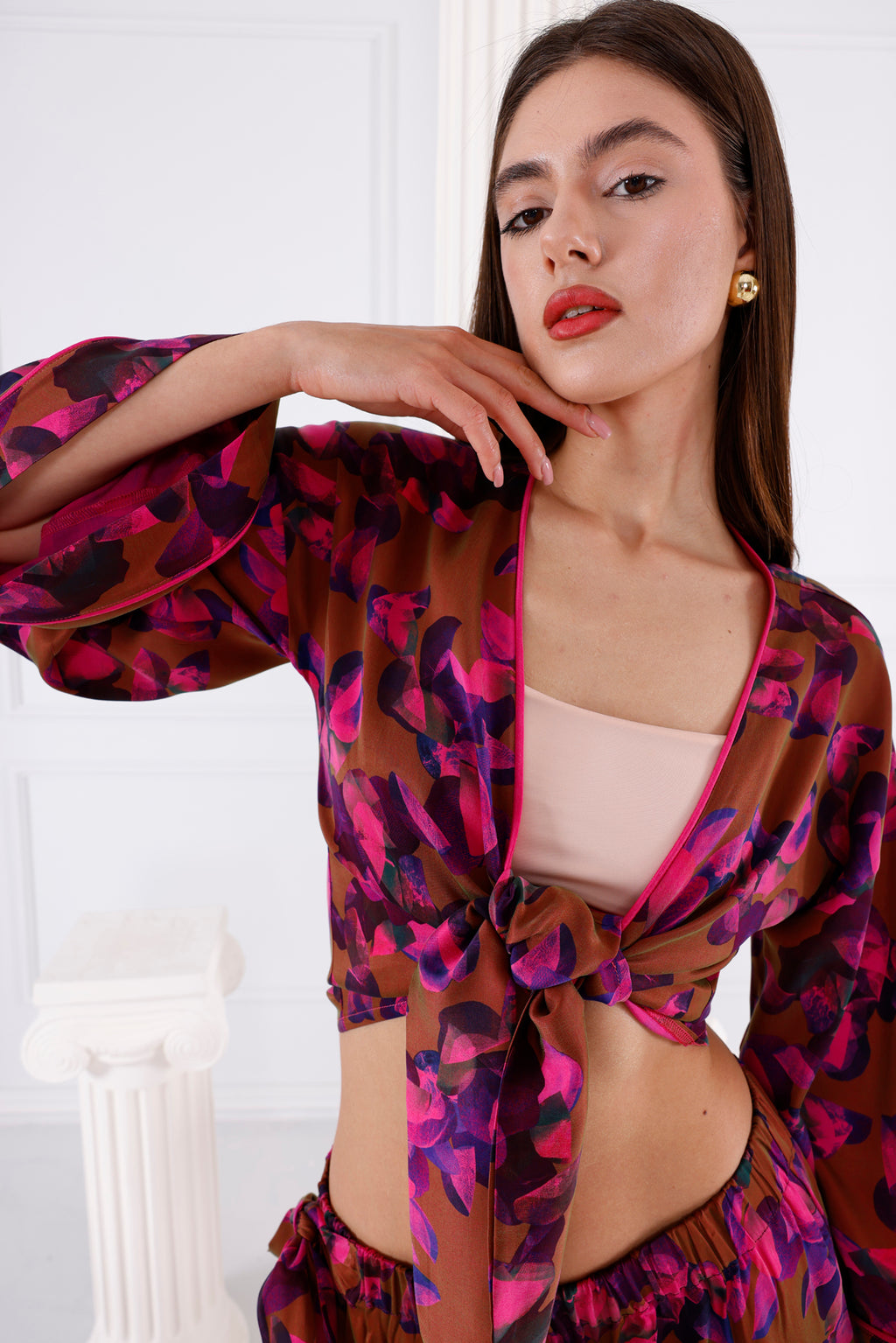 Astrid Vegan İpek CUPRO Cropped