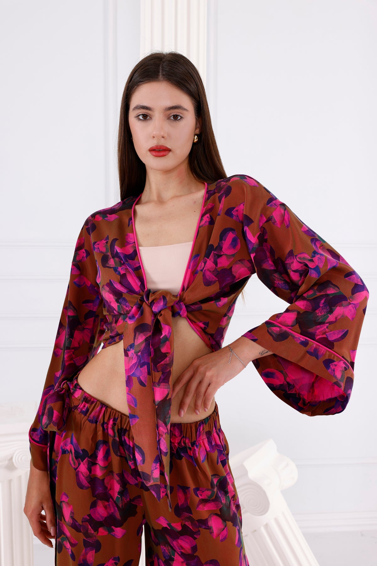 Astrid Vegan İpek CUPRO Cropped