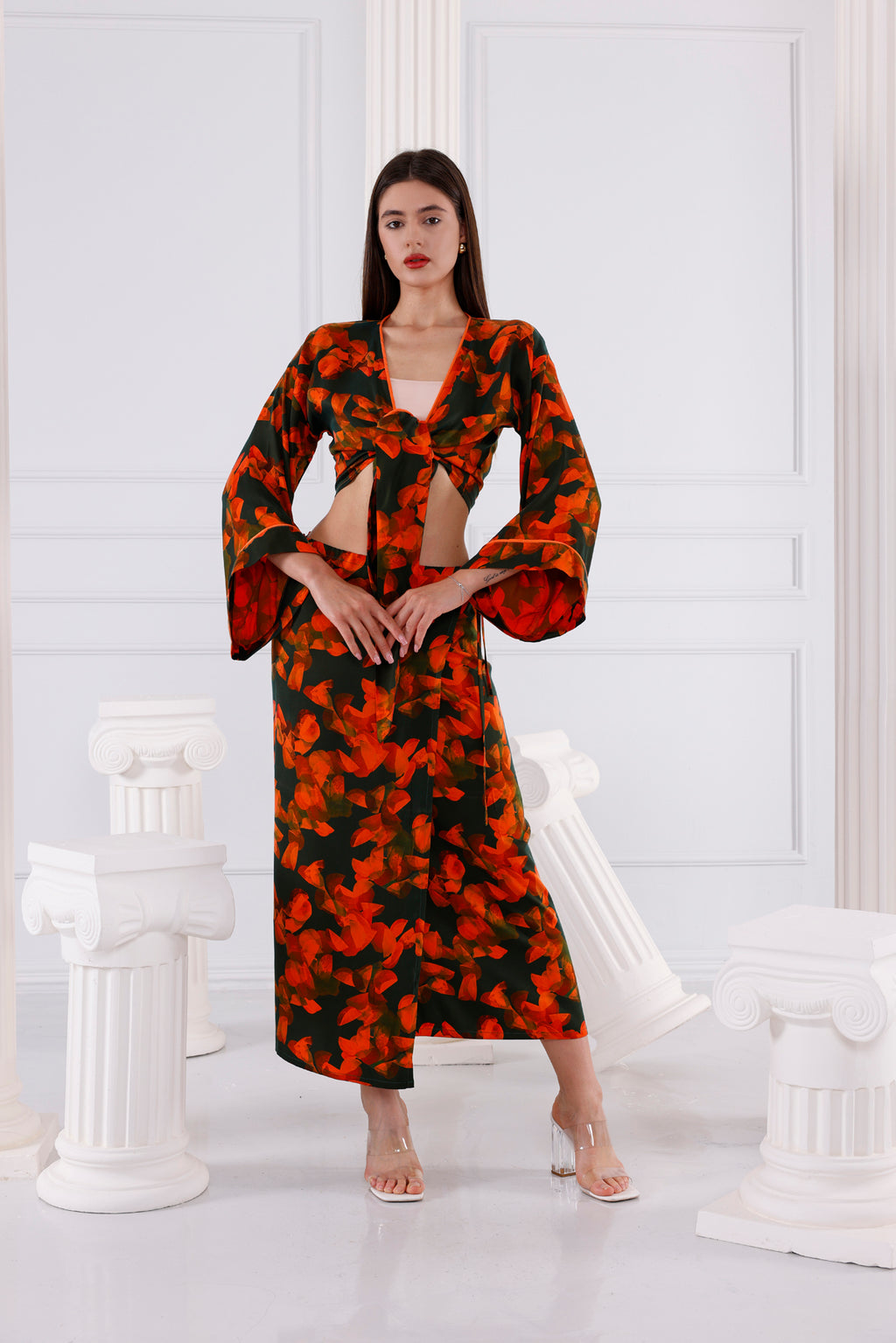 Chloe Vegan İpek CUPRO Cropped