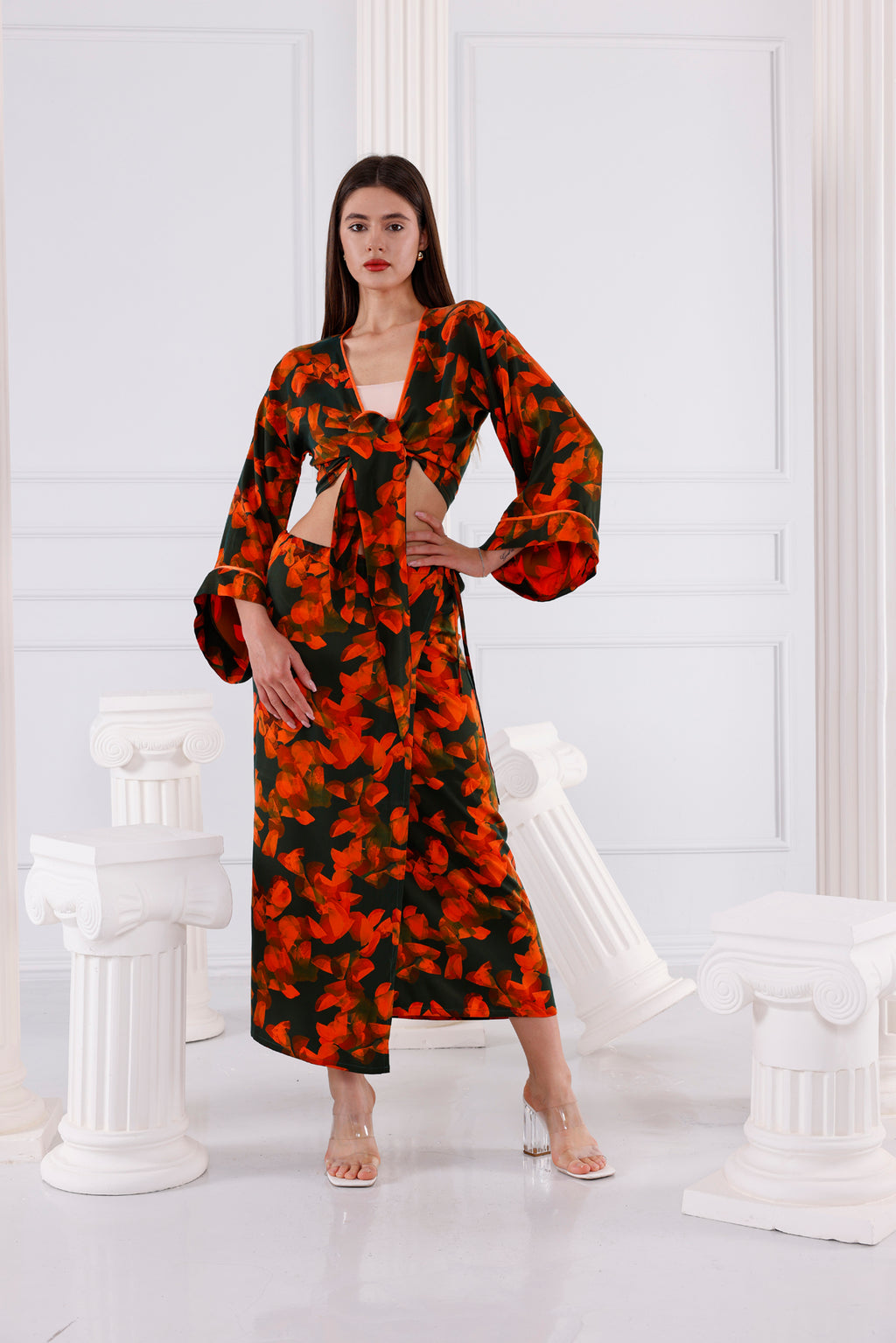 Chloe Vegan İpek CUPRO Cropped