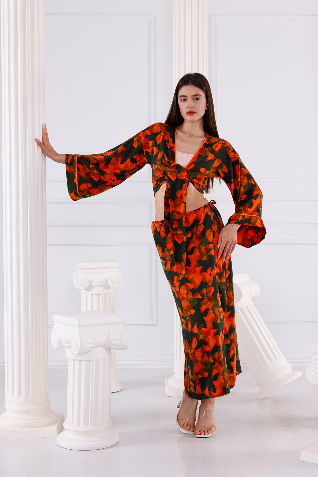 Chloe Vegan İpek CUPRO Cropped