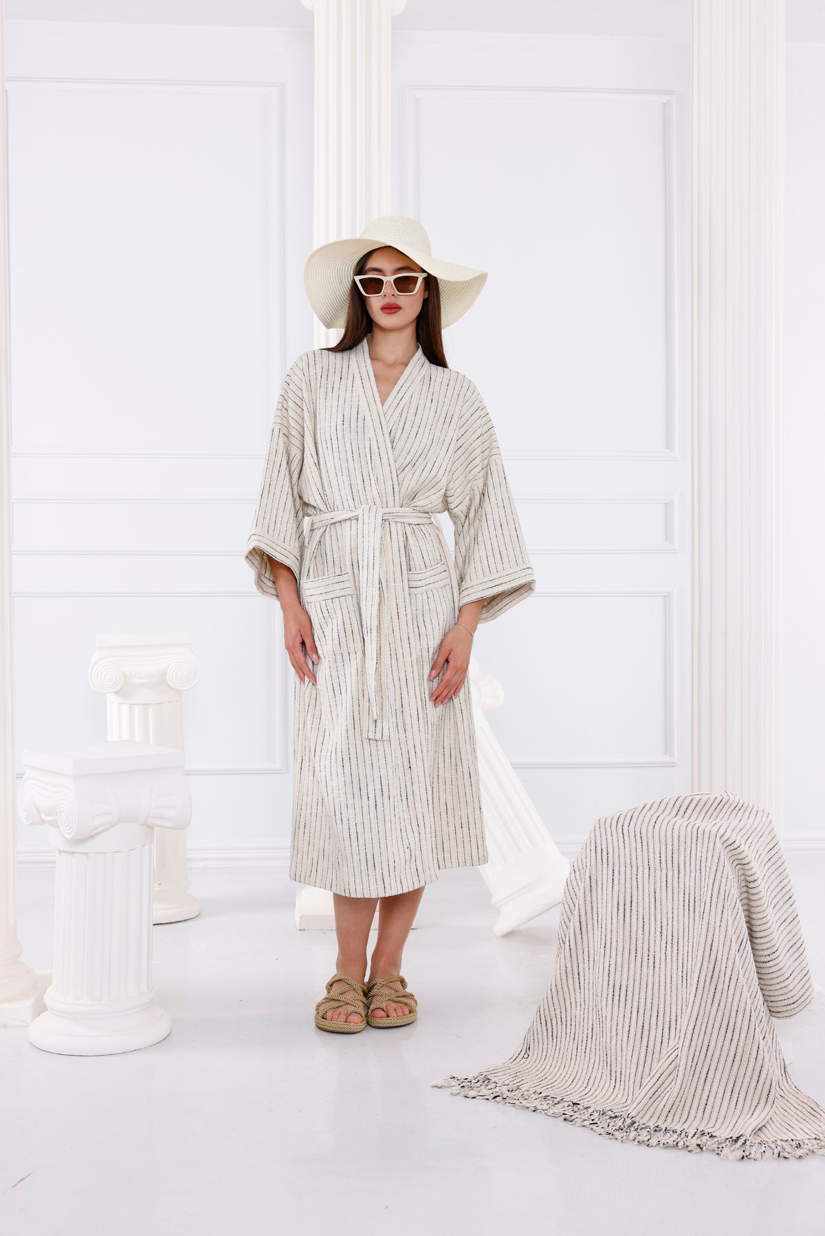 Elizabeth Organik Pamuk Kimono