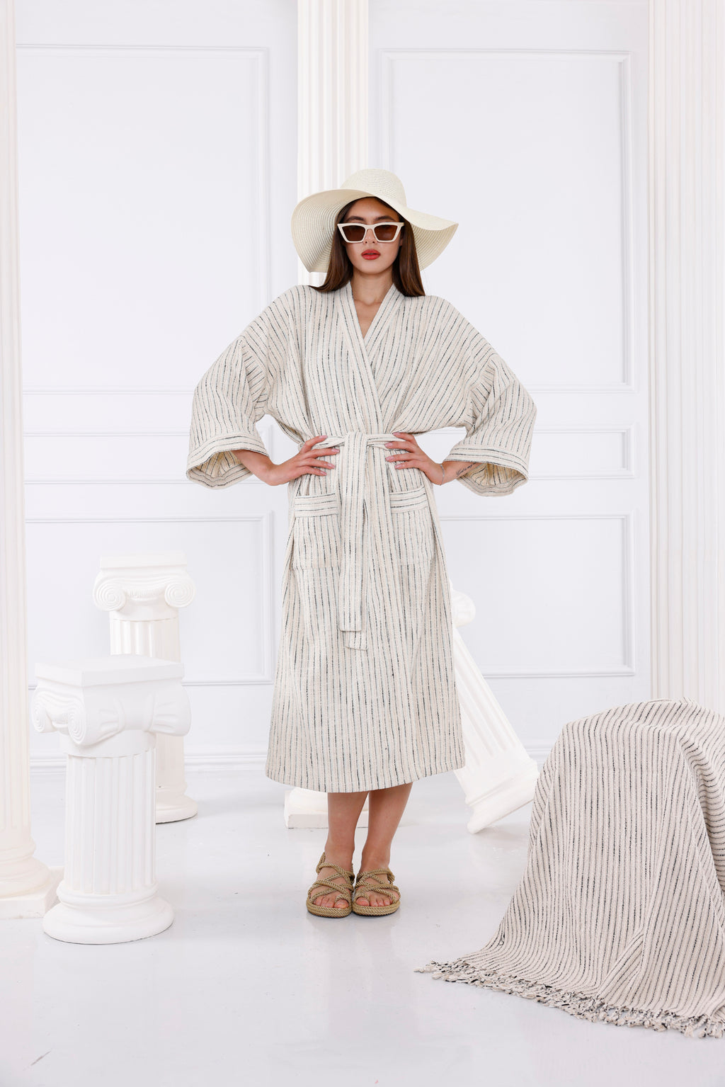 Elizabeth Organik Pamuk Kimono