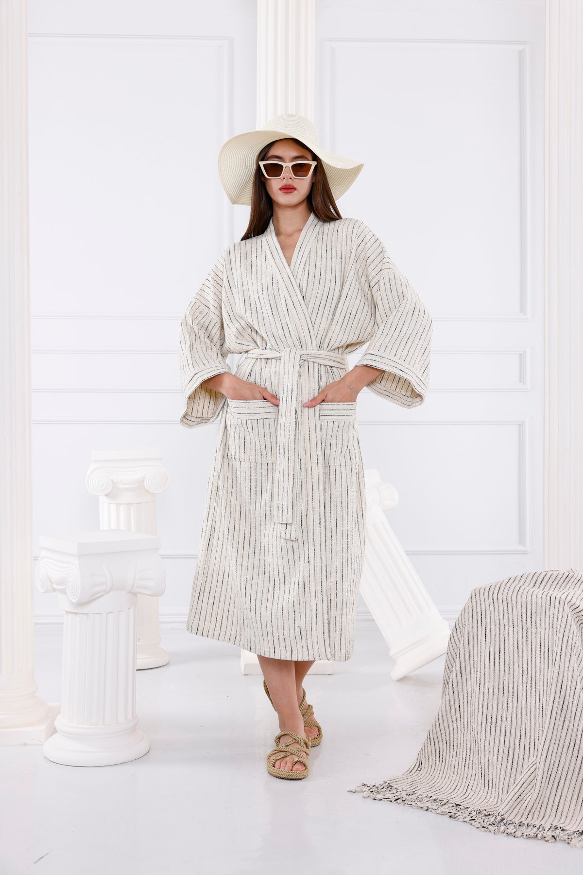 Elizabeth Organik Pamuk Kimono