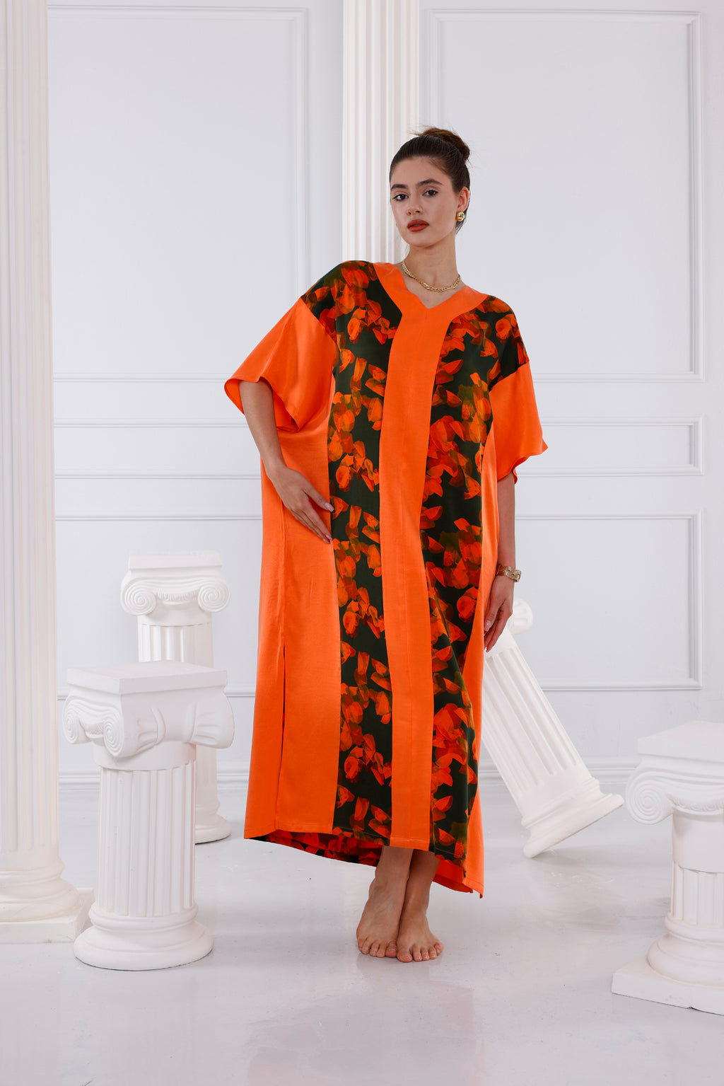 Thea Vegan İpek CUPRO Kaftan