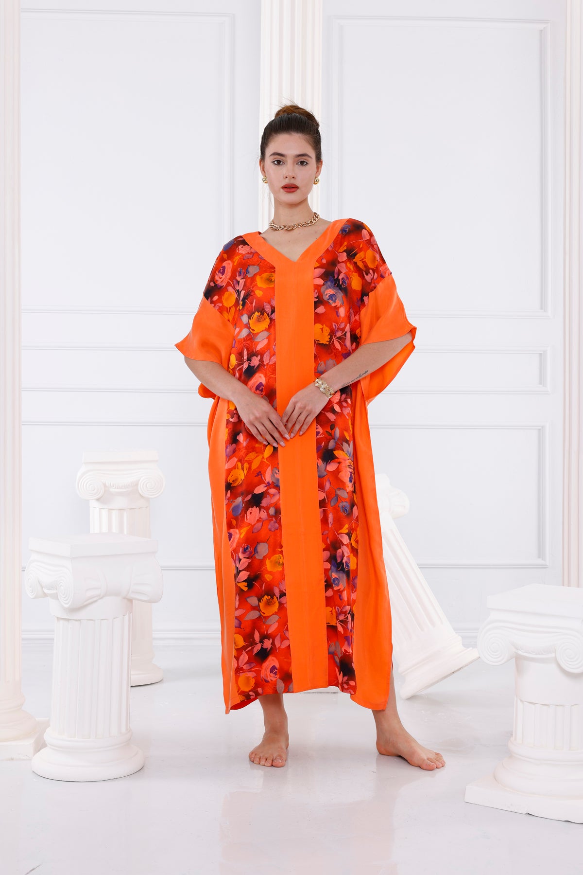 Zoe Vegan İpek CUPRO Kaftan