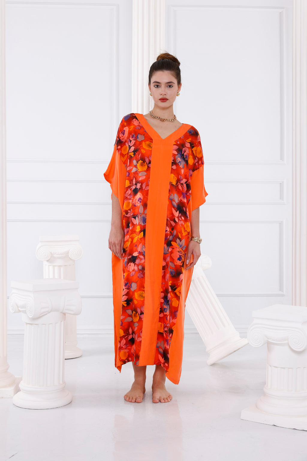 Zoe Vegan İpek CUPRO Kaftan