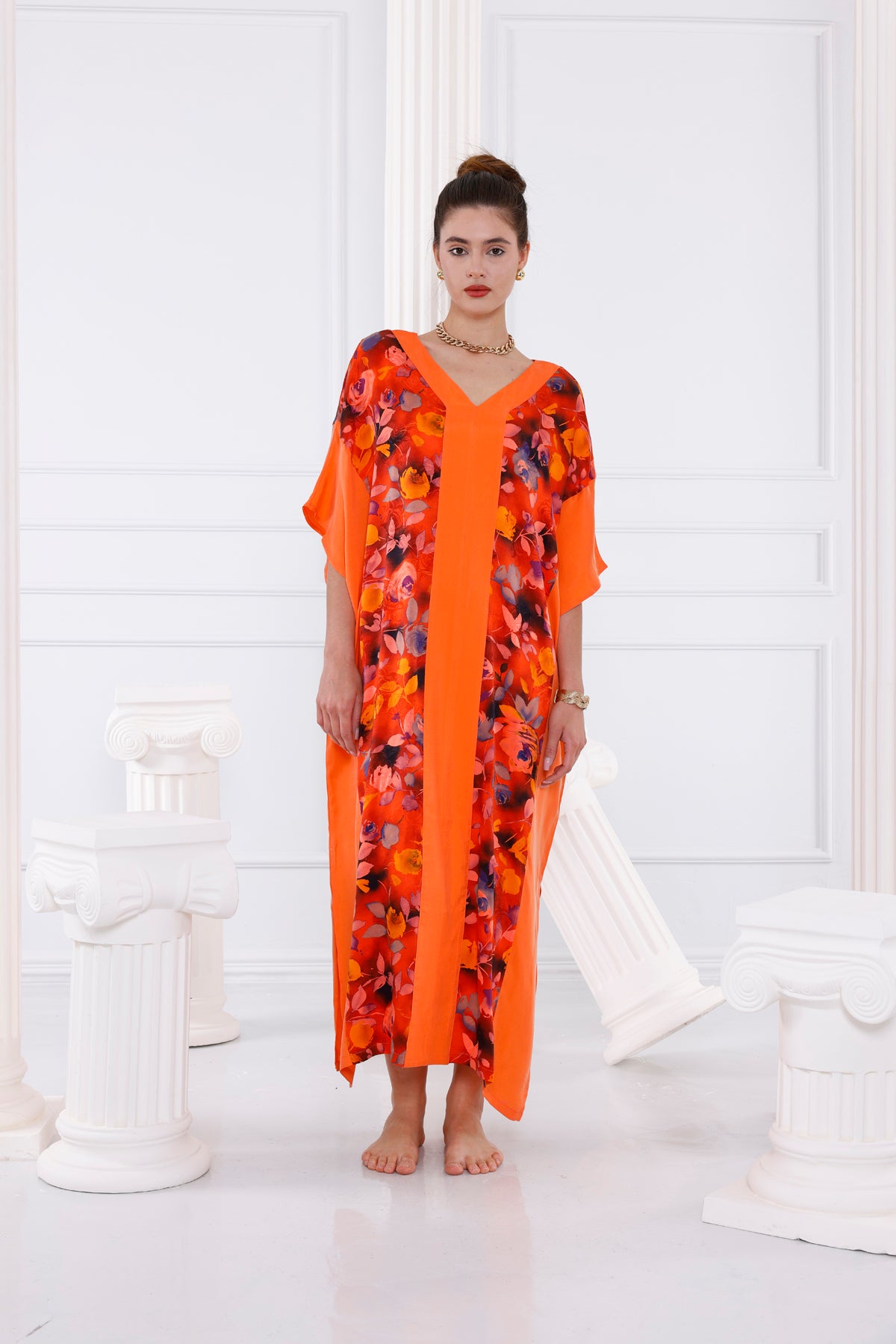 Zoe Vegan İpek CUPRO Kaftan