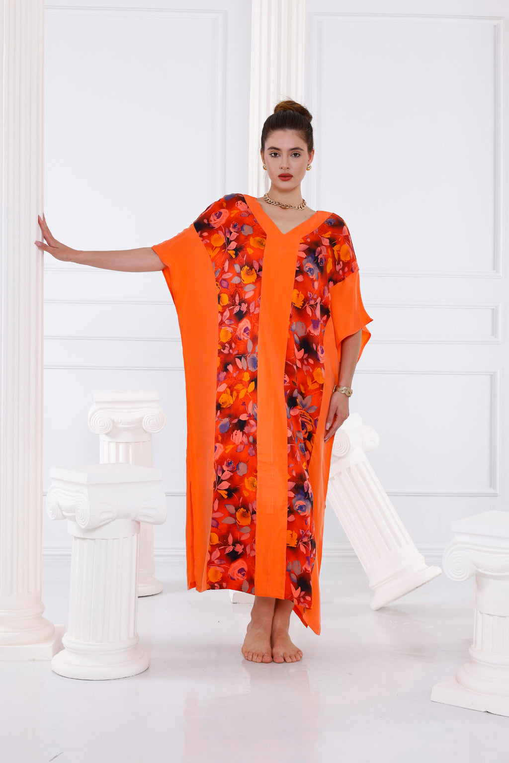 Zoe Vegan İpek CUPRO Kaftan