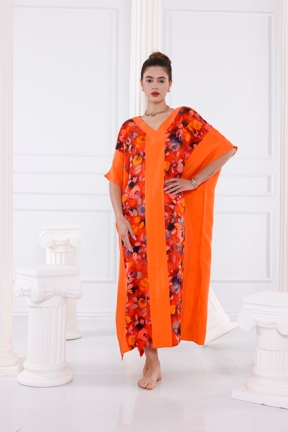 Zoe Vegan İpek CUPRO Kaftan